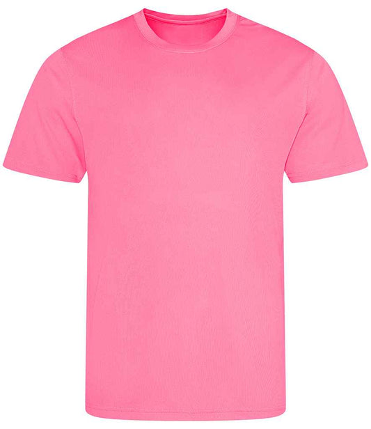 just cool awdis kids cool t-shirt - electric pink (jc001b)