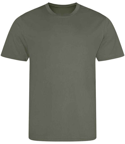 just cool awdis kids cool t-shirt - earthy green (jc001b)