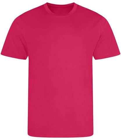just cool awdis kids cool t-shirt - hot pink (jc001b)
