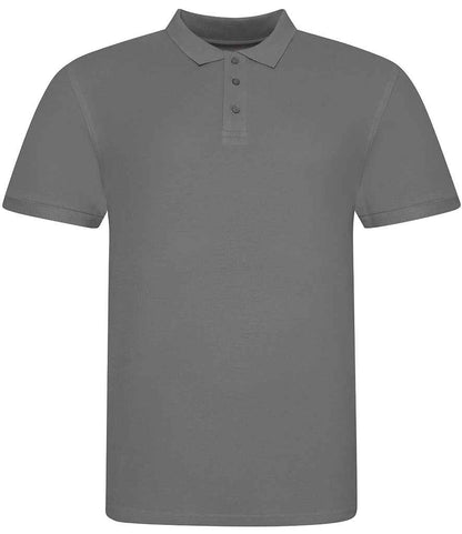 Just Polos AWDis The 100 Cotton Piqué Polo Shirt - Charcoal (JP100)