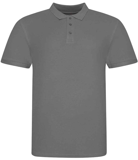 Just Polos AWDis The 100 Cotton Piqué Polo Shirt - Charcoal (JP100)