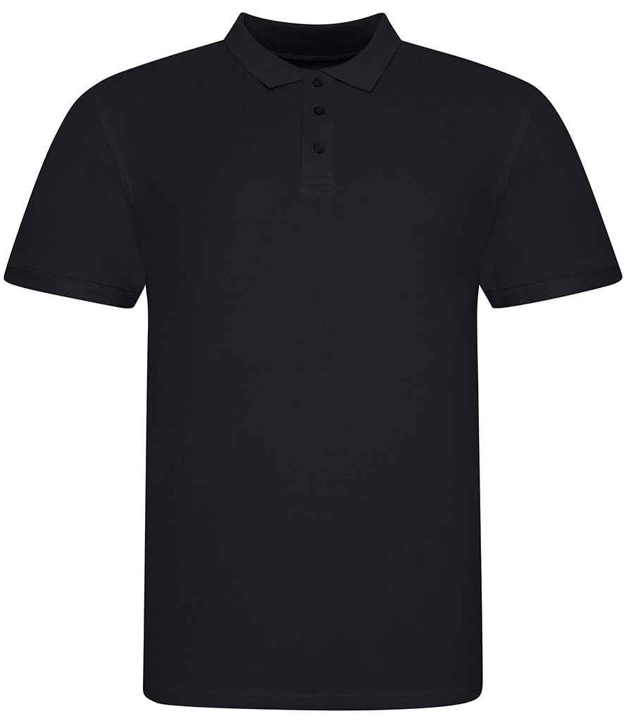 Just Polos AWDis The 100 Cotton Piqué Polo Shirt - Deep Black (JP100)