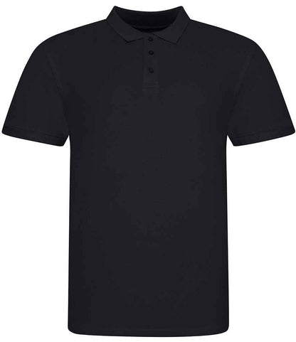 Just Polos AWDis The 100 Cotton Piqué Polo Shirt - Deep Black (JP100)