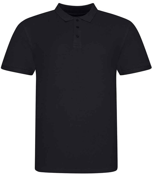 Just Polos AWDis The 100 Cotton Piqué Polo Shirt - Deep Black (JP100)