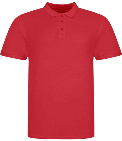 Just Polos AWDis The 100 Cotton Piqué Polo Shirt - Fire Red (JP100)