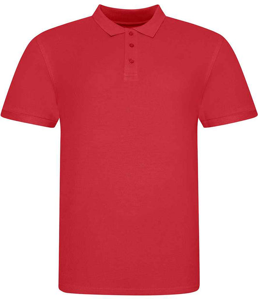 Just Polos AWDis The 100 Cotton Piqué Polo Shirt - Fire Red (JP100)