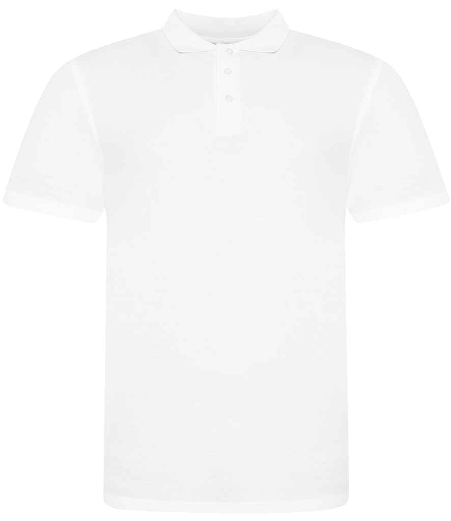 Just Polos AWDis The 100 Cotton Piqué Polo Shirt - White (JP100)