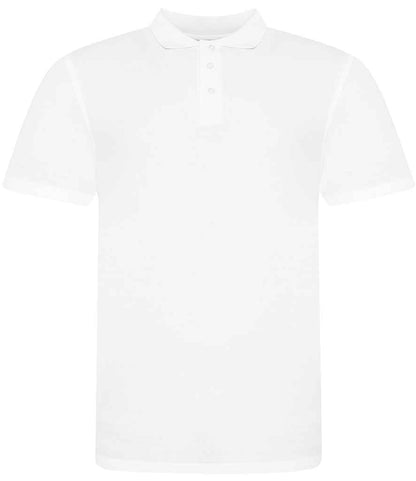 Just Polos AWDis The 100 Cotton Piqué Polo Shirt - White (JP100)