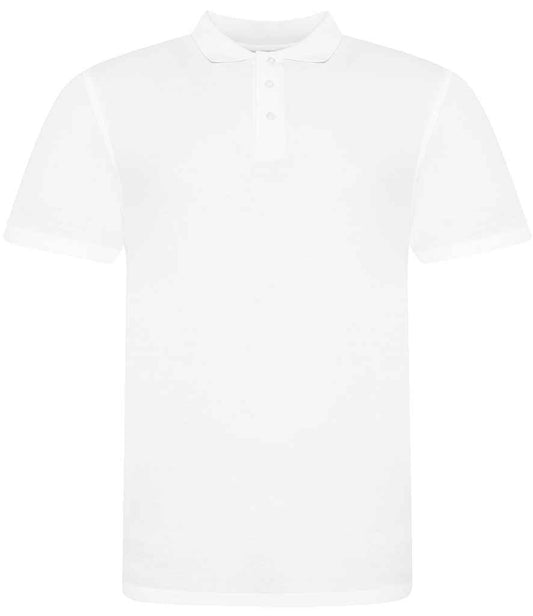 Just Polos AWDis The 100 Cotton Piqué Polo Shirt - White (JP100)