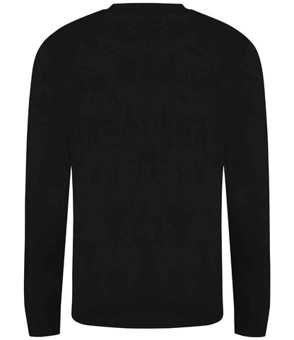 Just Ts AWDis Long Sleeve Tri-Blend T-Shirt - Solid Black (JT002)