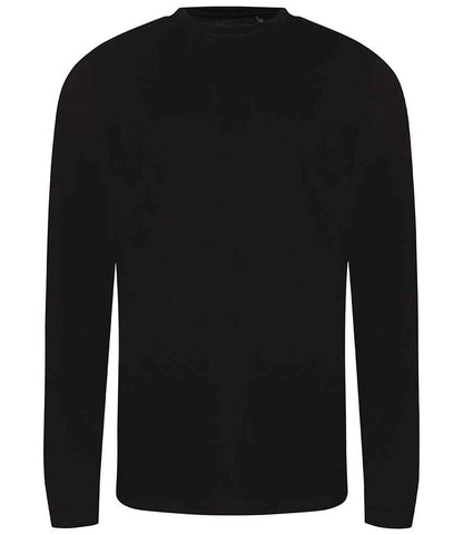 Just Ts AWDis Long Sleeve Tri-Blend T-Shirt - Solid Black (JT002)