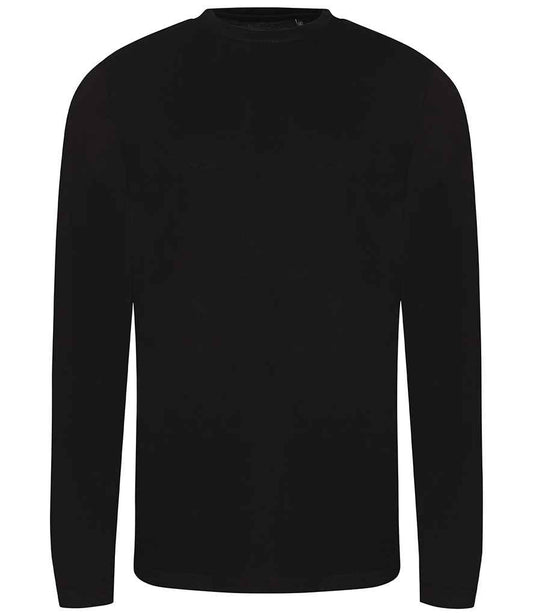Just Ts AWDis Long Sleeve Tri-Blend T-Shirt - Solid Black (JT002)