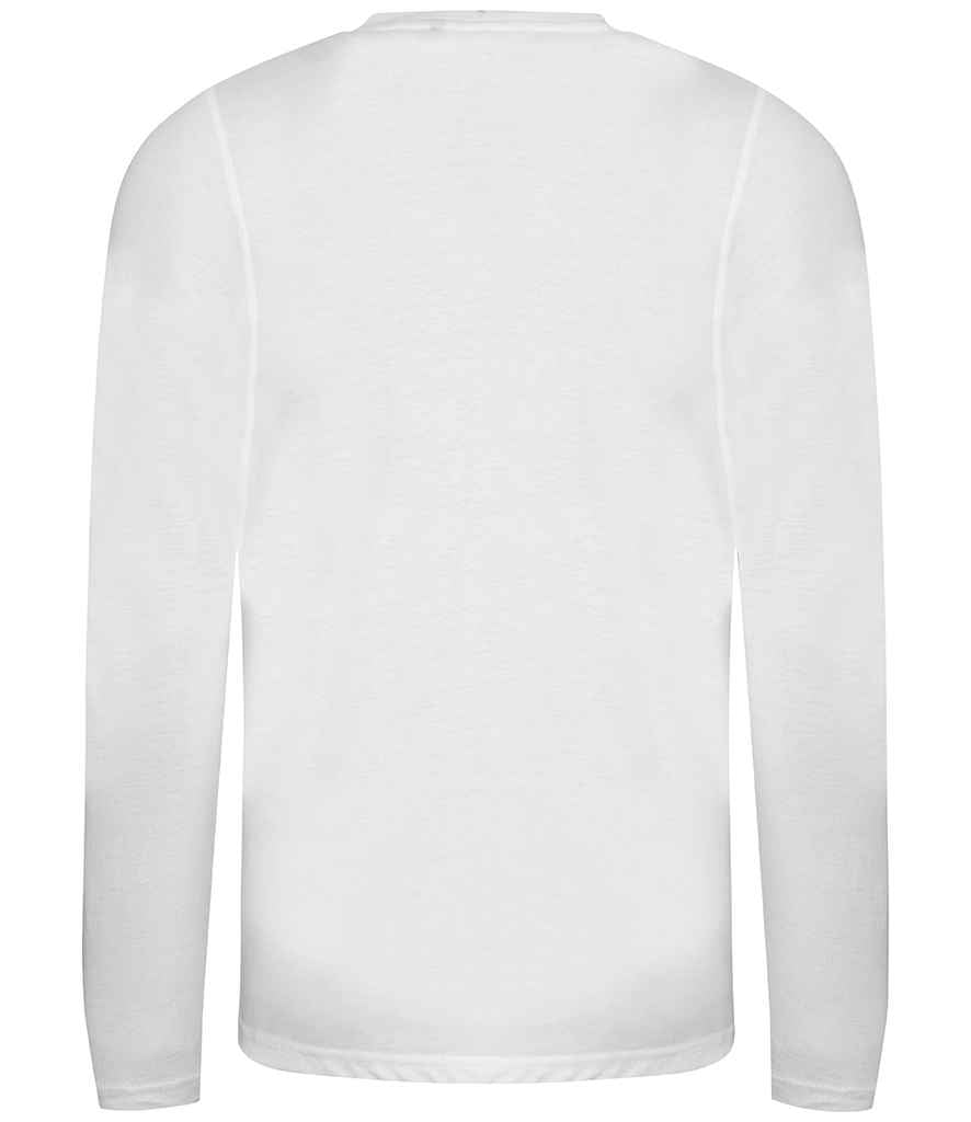 Just Ts AWDis Long Sleeve Tri-Blend T-Shirt - Solid White (JT002)