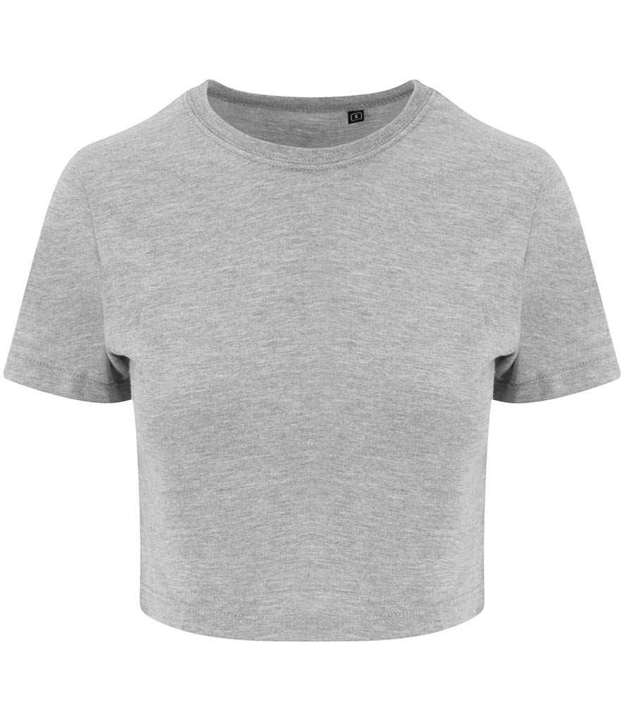Just Ts AWDis Ladies Tri-Blend Cropped T-Shirt - Heather Grey (JT006)