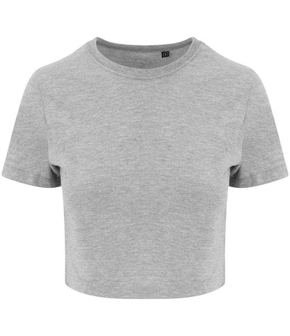 Just Ts AWDis Ladies Tri-Blend Cropped T-Shirt - Heather Grey (JT006)