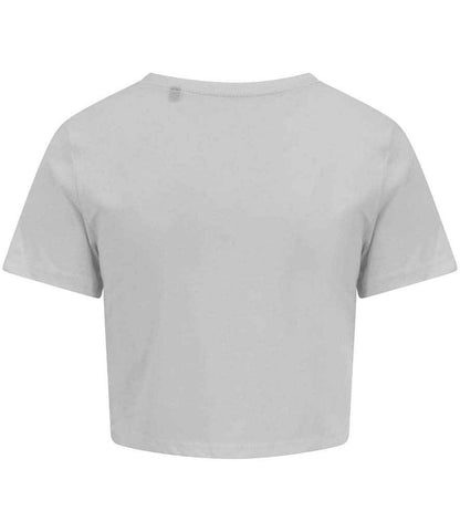 Just Ts AWDis Ladies Tri-Blend Cropped T-Shirt - Solid White (JT006)