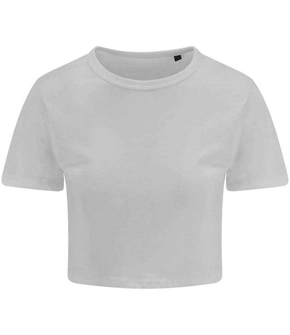 Just Ts AWDis Ladies Tri-Blend Cropped T-Shirt - Solid White (JT006)