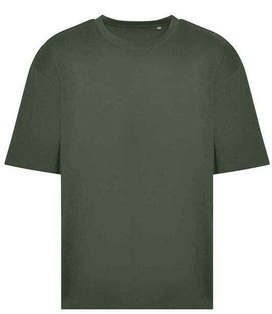 Just Ts AWDis Unisex Oversize 100 T-Shirt - Earthy Green (JT009)