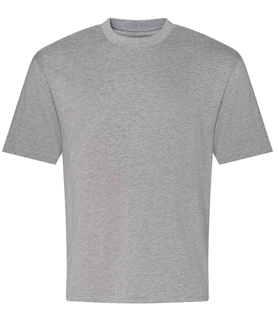 Just Ts AWDis Unisex Oversize 100 T-Shirt - Heather Grey (JT009)