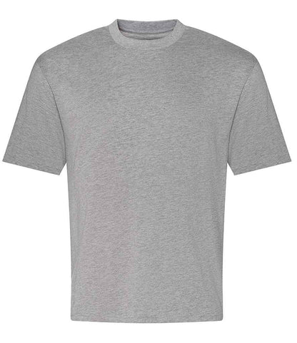 Just Ts AWDis Unisex Oversize 100 T-Shirt - Heather Grey (JT009)