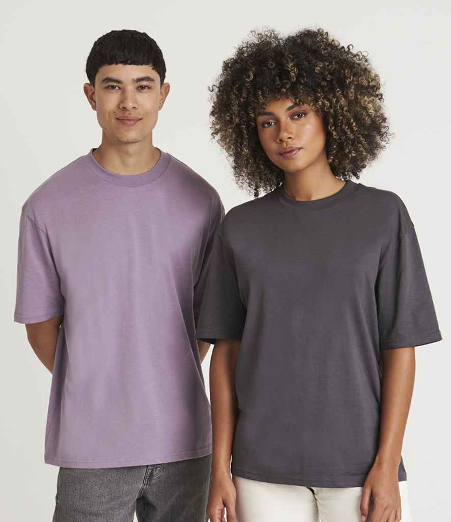 Just Ts AWDis Unisex Oversize 100 T-Shirt - Shark Grey (JT009)