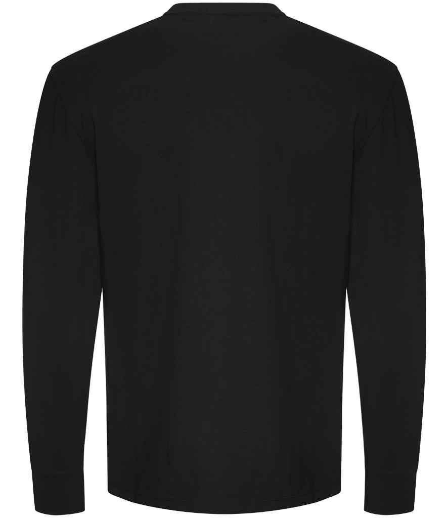Just Ts AWDis Unisex Oversize 100 Long Sleeve T-Shirt - Deep Black (JT019)
