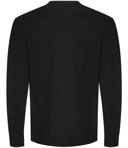 Just Ts AWDis Unisex Oversize 100 Long Sleeve T-Shirt - Deep Black (JT019)