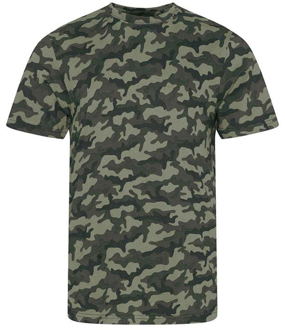 Just Ts AWDis Camo T-Shirt - Green Camo (JT034)