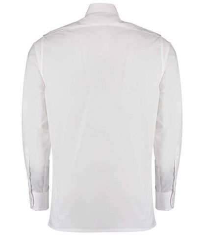 Brook Taverner Juno Long Sleeve Poplin Shirt - White (BK134)