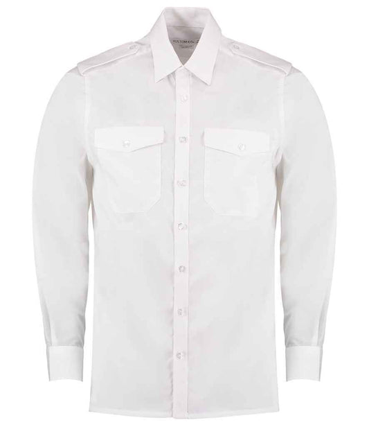 Kustom Kit Long Sleeve Tailored Pilot Shirt (K134)