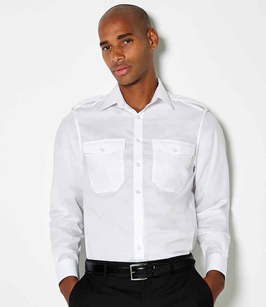 Kustom Kit Long Sleeve Tailored Pilot Shirt (K134)