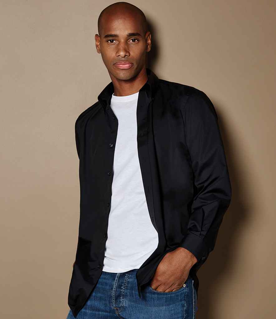 Kustom Kit Long Sleeve Classic Fit Workforce Shirt (K140)