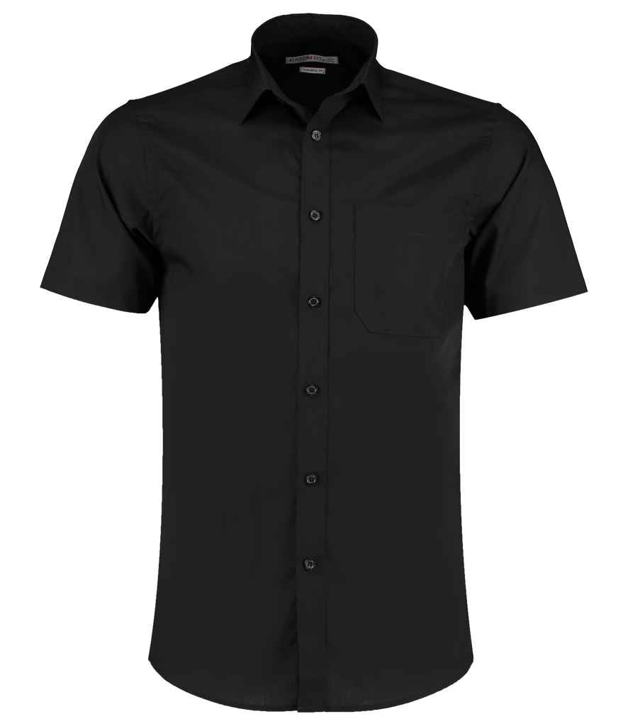 Kustom Kit Short Sleeve Tailored Poplin Shirt (K141)