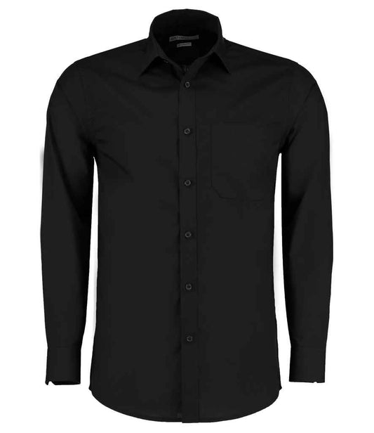 Brook Taverner Ladies Verona Short Sleeve Shirt - Black (BK142)