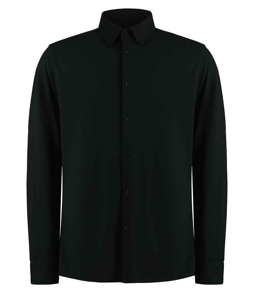 Kustom Kit Long Sleeve Superwash® 60°C Piqué Shirt (K143)