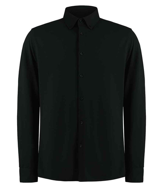 Kustom Kit Long Sleeve Superwash® 60°C Piqué Shirt (K143)