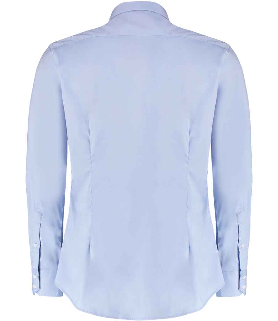Kustom Kit Slim Fit Stretch Long Sleeve Oxford Shirt (K182)