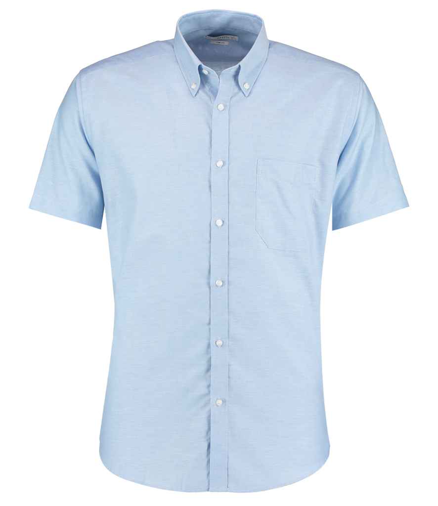 Kustom Kit Short Sleeve Slim Fit Oxford Shirt (K183)