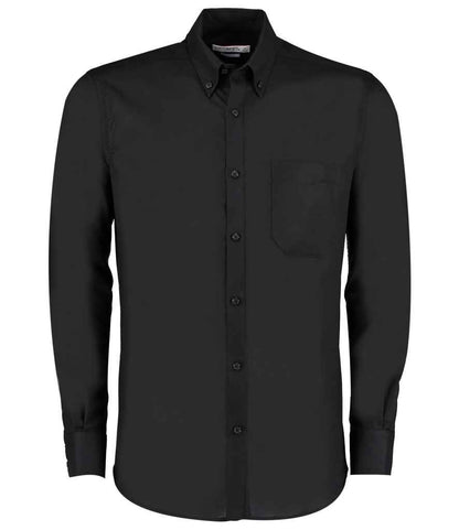 Kustom Kit Long Sleeve Slim Fit Workwear Oxford Shirt (K184)