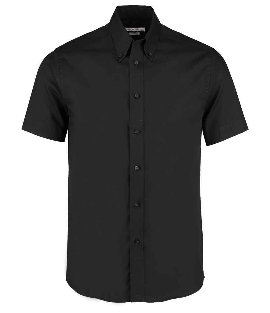 Kustom Kit Premium Short Sleeve Tailored Oxford Shirt (K187)