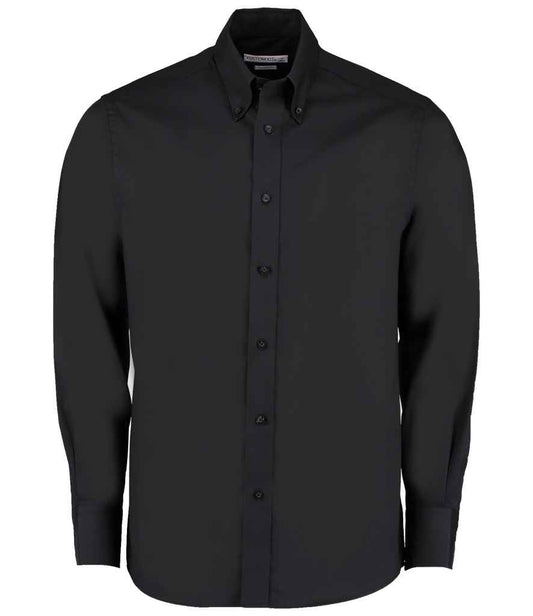 Kustom Kit Premium Long Sleeve Tailored Oxford Shirt (K188)