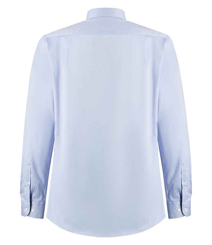 Kustom Kit Premium Long Sleeve Contrast Tailored Oxford Shirt (K190)