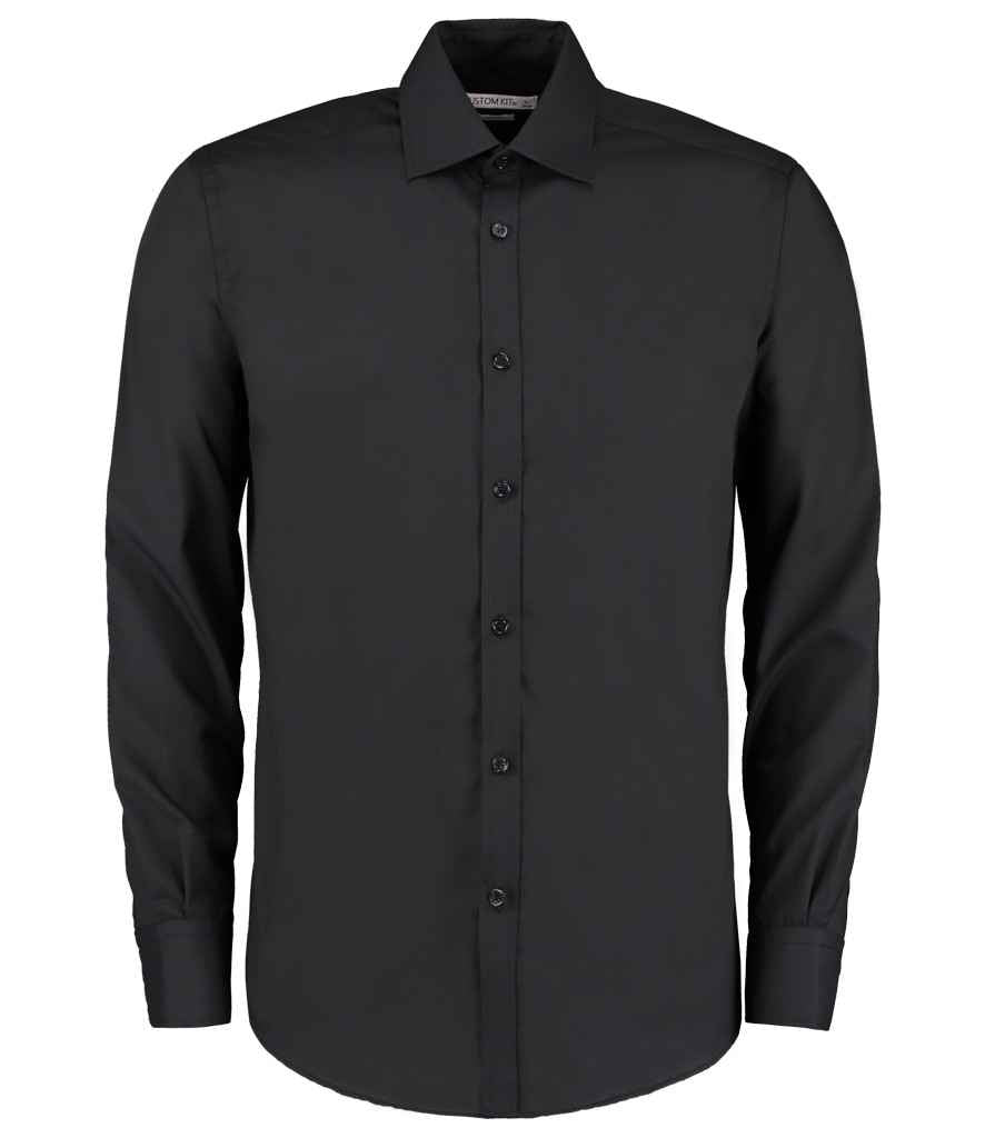Kustom Kit Long Sleeve Slim Fit Business Shirt (K192)