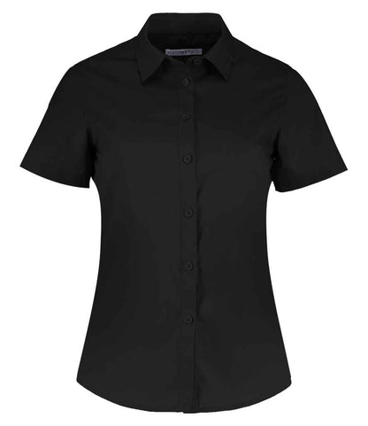 Kustom Kit Ladies Short Sleeve Tailored Poplin Shirt (K241)