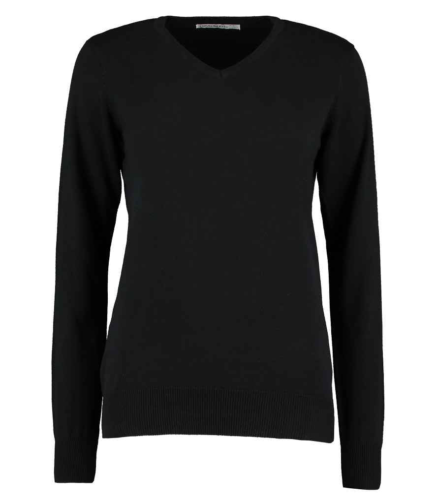 Kustom Kit Ladies Arundel Cotton Acrylic V Neck Sweater (K353)