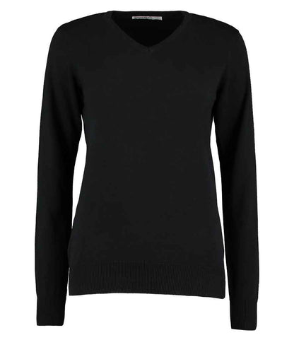Kustom Kit Ladies Arundel Cotton Acrylic V Neck Sweater (K353)
