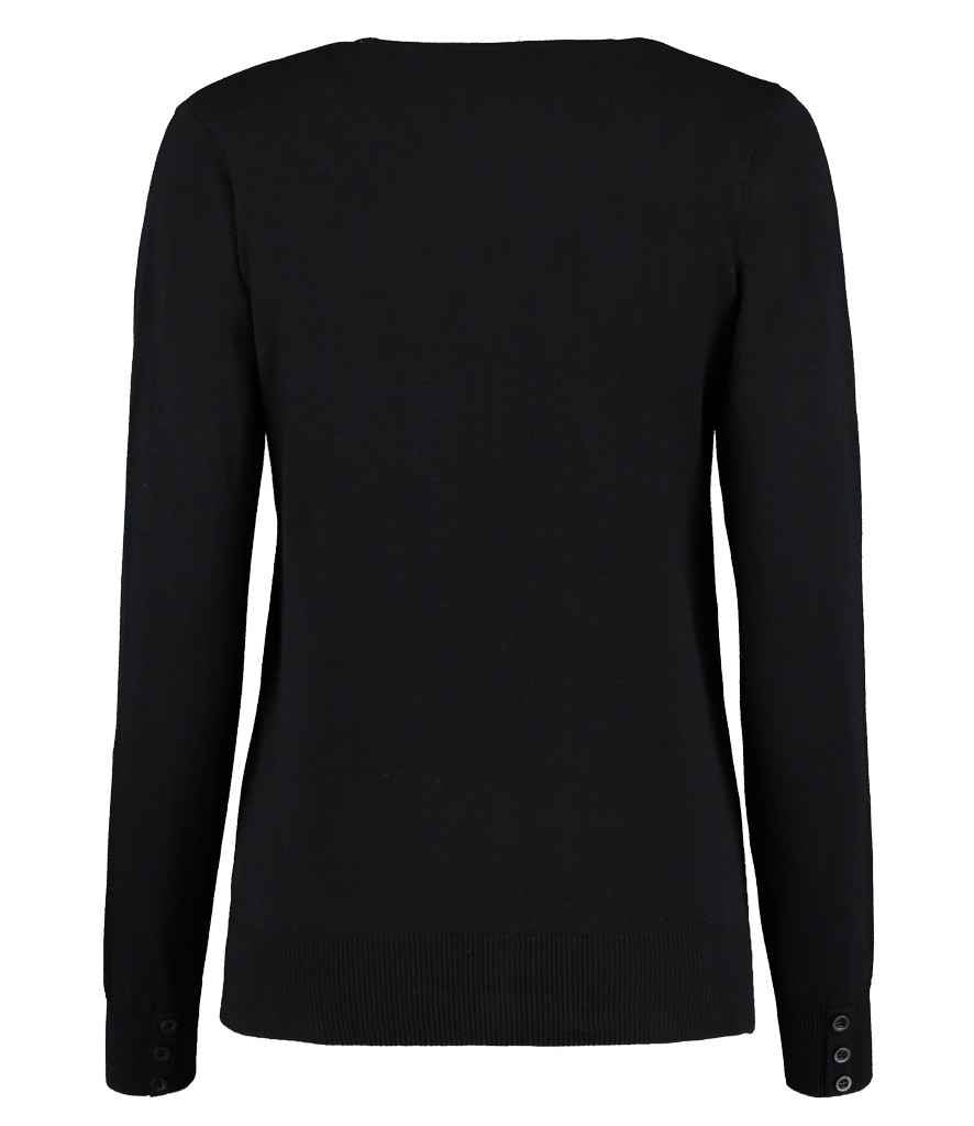 Kustom Kit Ladies Arundel Cotton Acrylic V Neck Cardigan (K354)