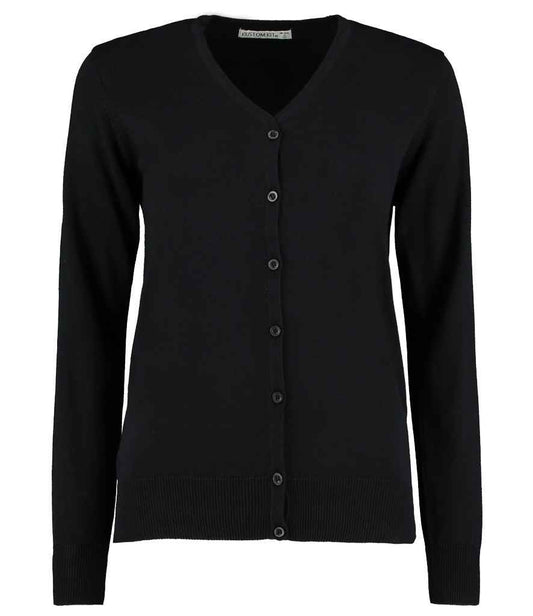 Kustom Kit Ladies Arundel Cotton Acrylic V Neck Cardigan (K354)