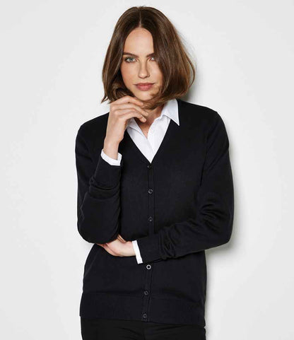Kustom Kit Ladies Arundel Cotton Acrylic V Neck Cardigan (K354)