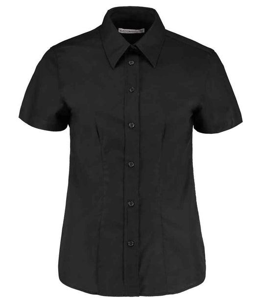 Kustom Kit Ladies Short Sleeve Tailored Workwear Oxford Shirt (K360)